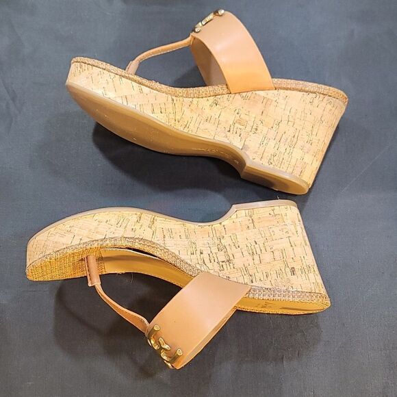 BRAND NEW SAM EDELMAN YARDLIE EMBLEM PLATFORM WEDGE SANDAL G1 - Picture 8 of 16